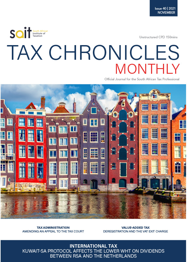 Chronicles 2021_Tax Chronicles Issue 40 November