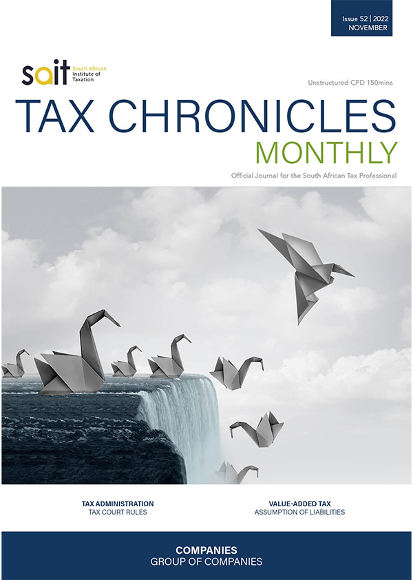 Chronicles 2022_Tax Chronicles Issue 52 November