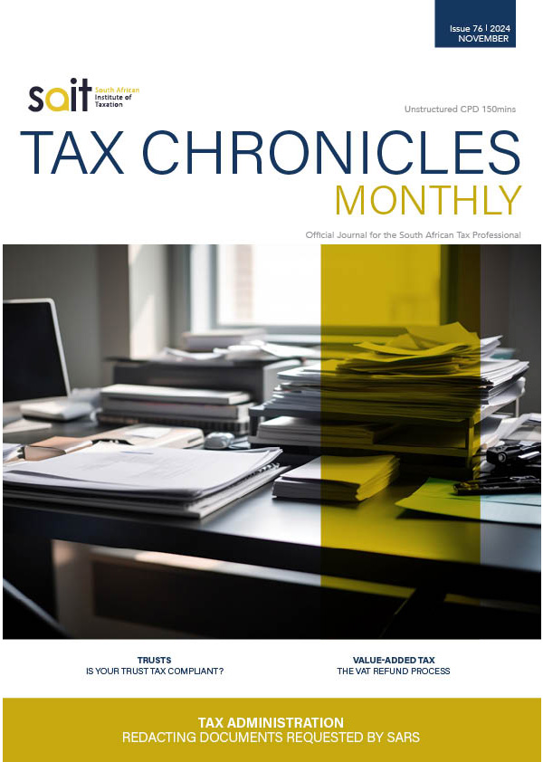 Chronicles 2024_Tax Chronicles Issue 76 November