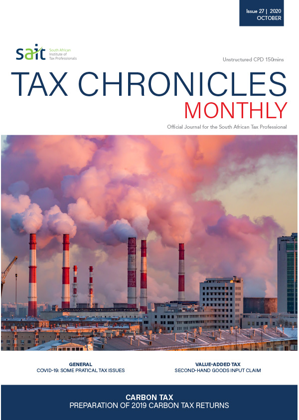 Chronicles 2020_Tax Chronicles Issue 27 October
