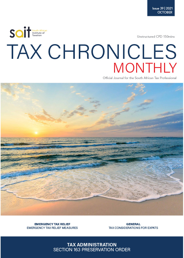 Chronicles 2021_Tax Chronicles Issue 39 October